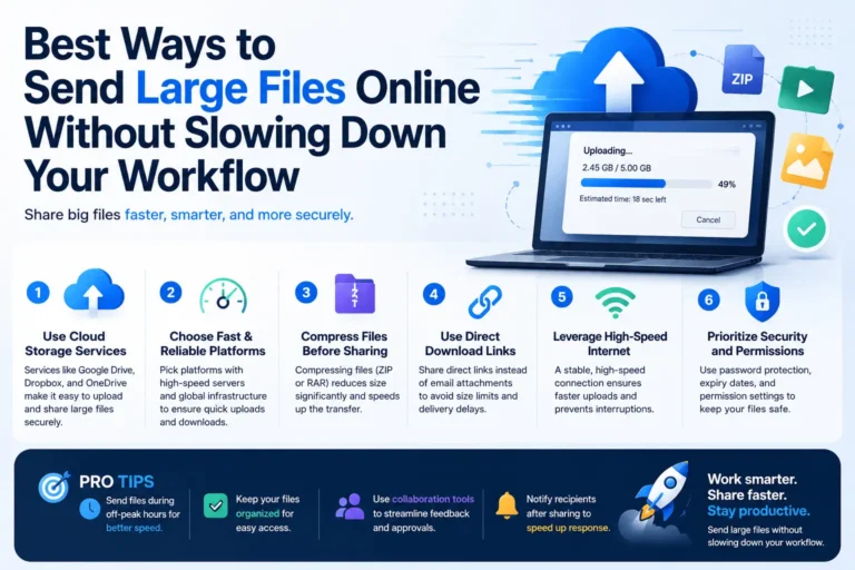 Best Ways to Send Large Files Online Without Slowing Down Your Workflow
