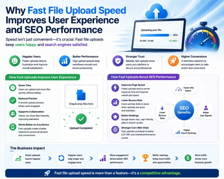 Why Fast File Upload Speed Improves User Experience and SEO Performance