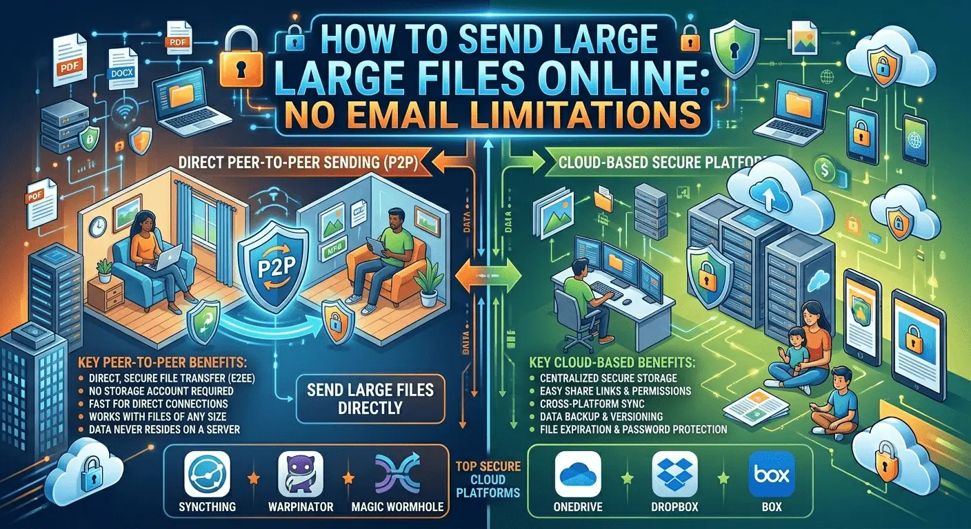 How to Send Large Files Online Without Email Limitations