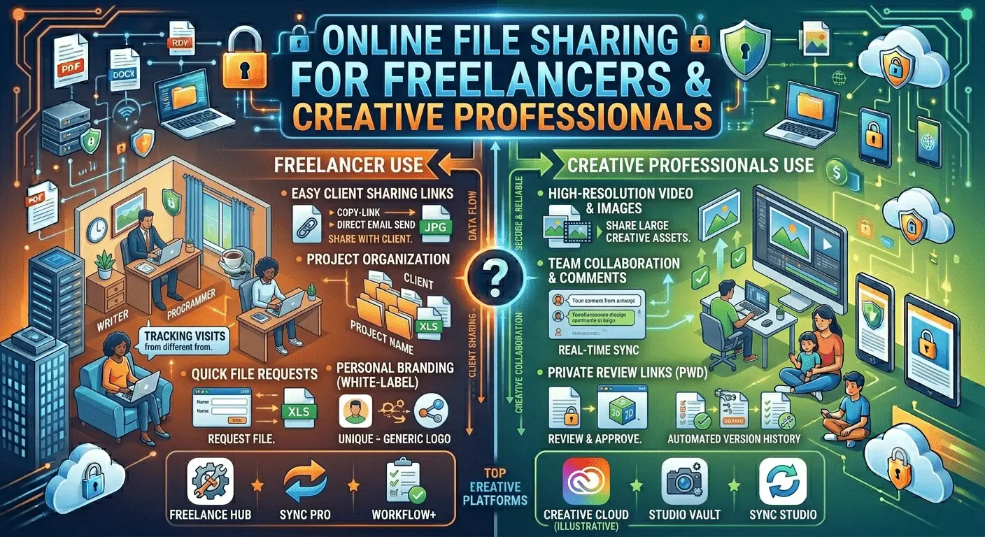 Online File Sharing for Freelancers and Creative Professionals